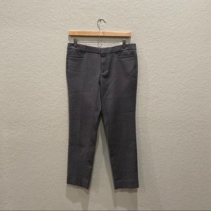 Grey textural patterned dress casual pants